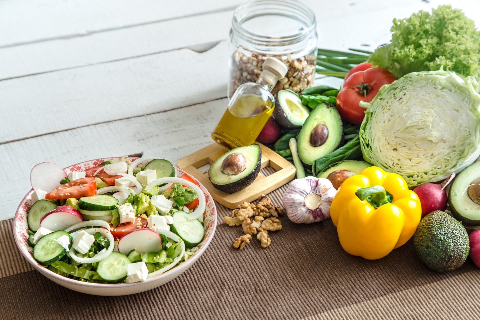 Selección de productos frescos del mercado costarricense